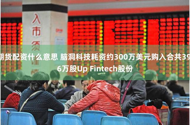 期货配资什么意思 脑洞科技耗资约300万美元购入合共39.6万股Up Fintech股份